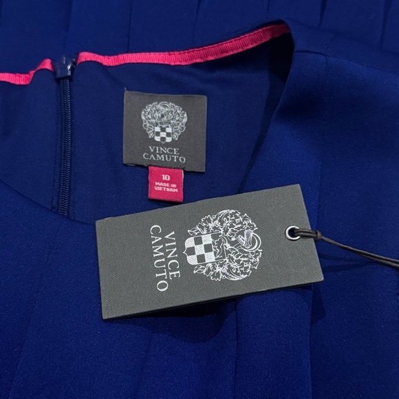 NEW Vince Camuto Blueish Purple A-Line Career Wear Mini Dress Size 10 - Picture 8 of 11